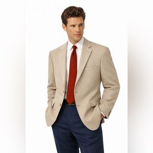 RALPH RALPH LAUREN jacket blazer sport coat tan beige 42L